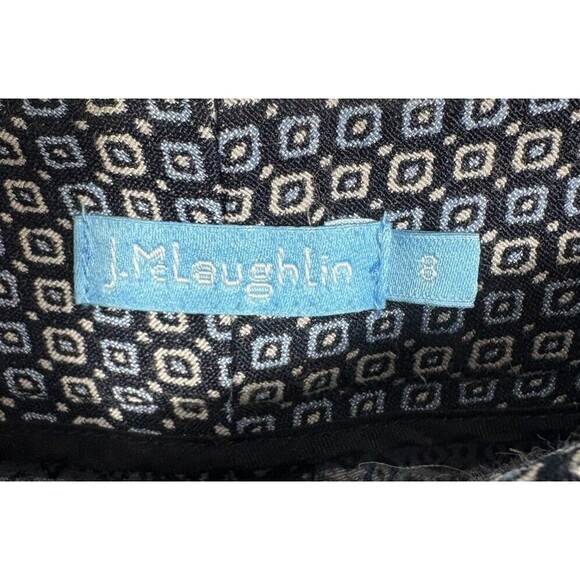J. McLaughlin Geometric Print Pants Size 8 Career Office - Picture 2 of 5